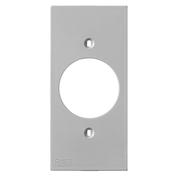 Din Rail Utility Box Device Plate, Number of Gangs: 1 Non Metallic, Gray