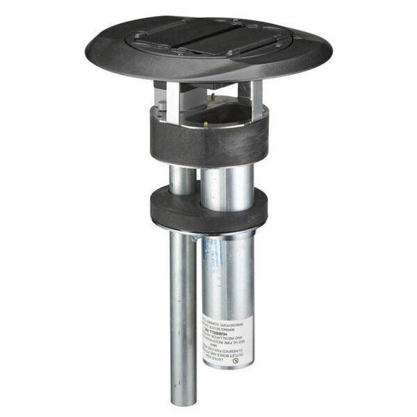 One-Piece Modular A/V Poke Through, Blk