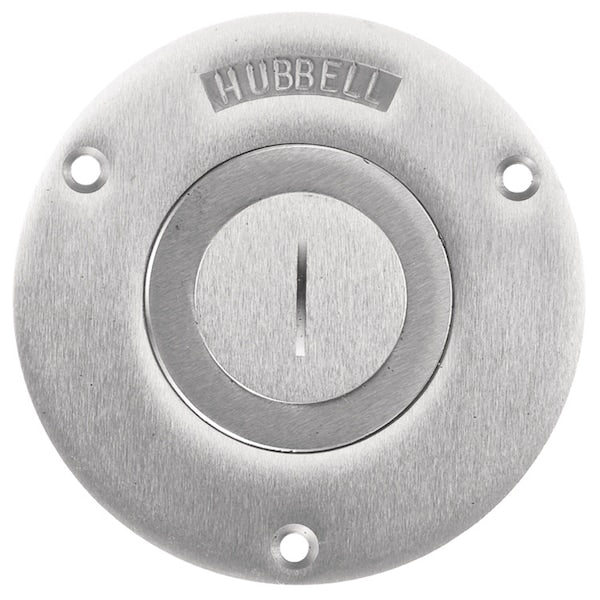 Round Aluminum Flr Box Cvr, 2-1