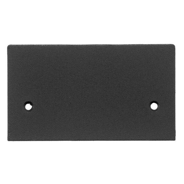 Blank Face Plate, Aluminum, Black