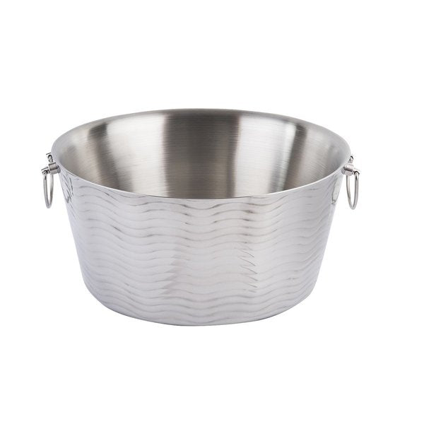 Beverage Tub, Double Wall, SS, 6-3/4 gal.