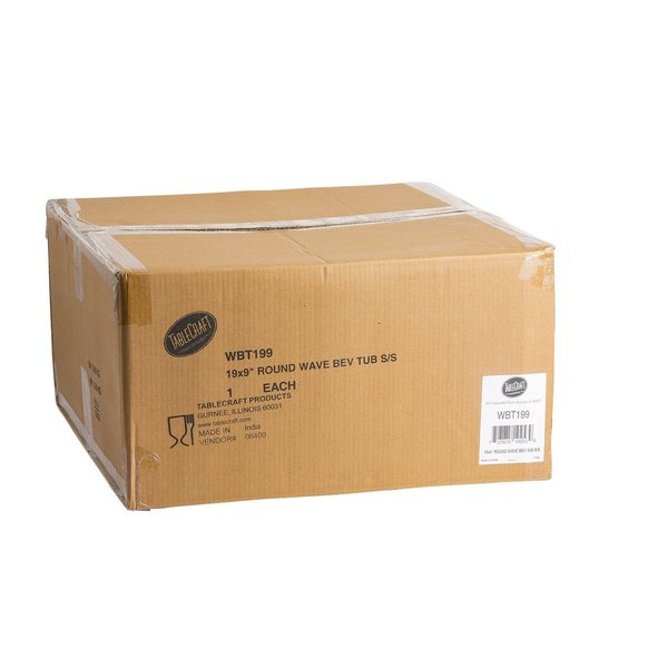 Beverage Tub, Double Wall, SS, 6-3/4 gal.