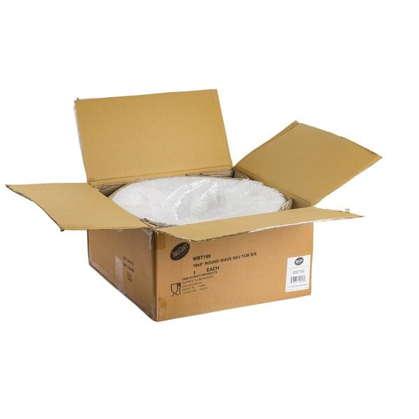 Beverage Tub, Double Wall, SS, 6-3/4 gal.