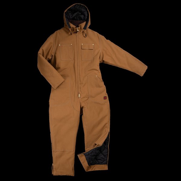 Insulated Duck Coverall, WC011-BROWN-S