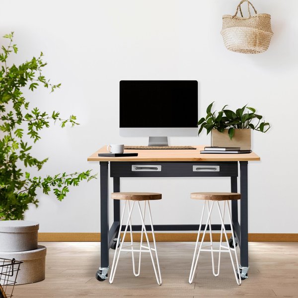 Wood Top Workbench, Satin