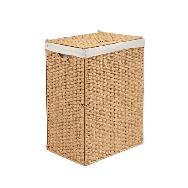 Laundry Hamper, Portable, Light Amber