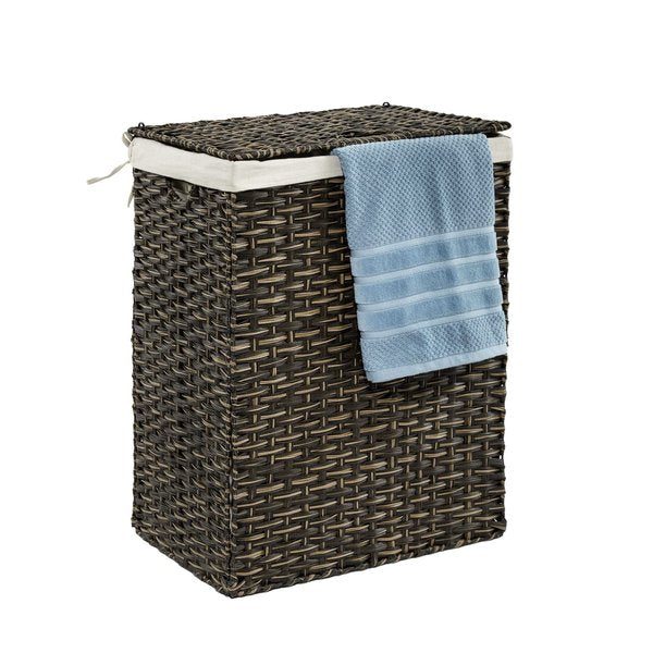 Laundry Hamper, Portable, Mocha Brown