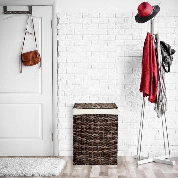 Laundry Hamper, Portable, Mocha Brown