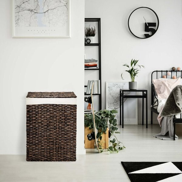 Laundry Hamper, Portable, Mocha Brown