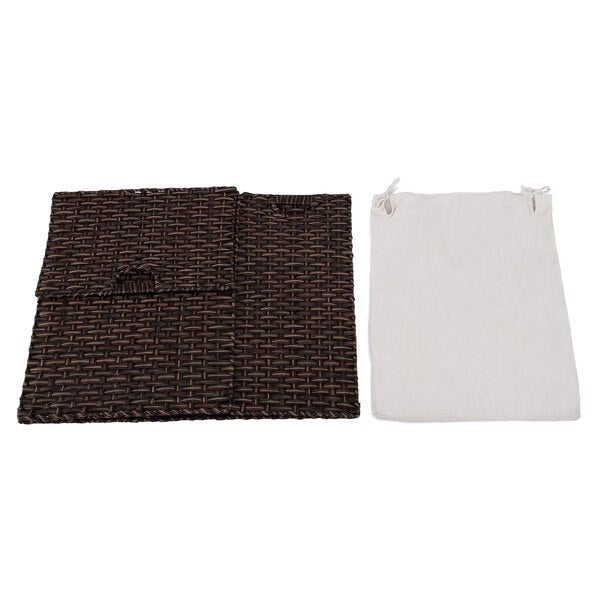 Laundry Hamper, Portable, Mocha Brown