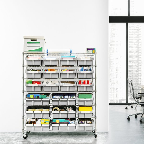 NSF Bin Rack, 7 Tier, 22 Bin, Extra Large