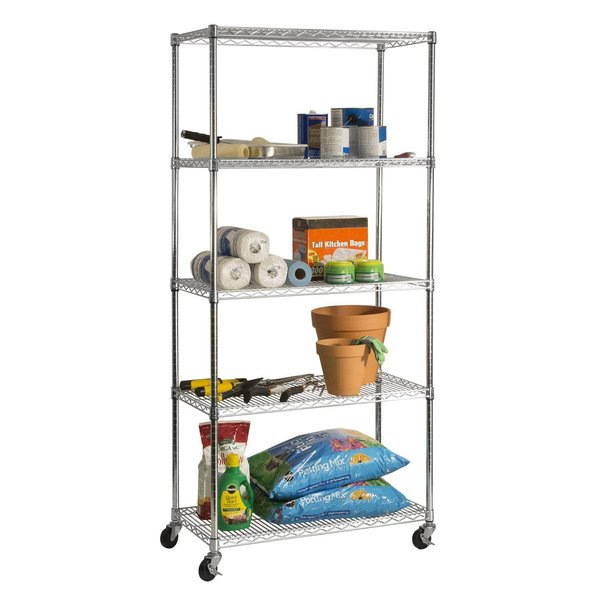UltraDurable(R), NSF Steel Shelf, 5 Tier