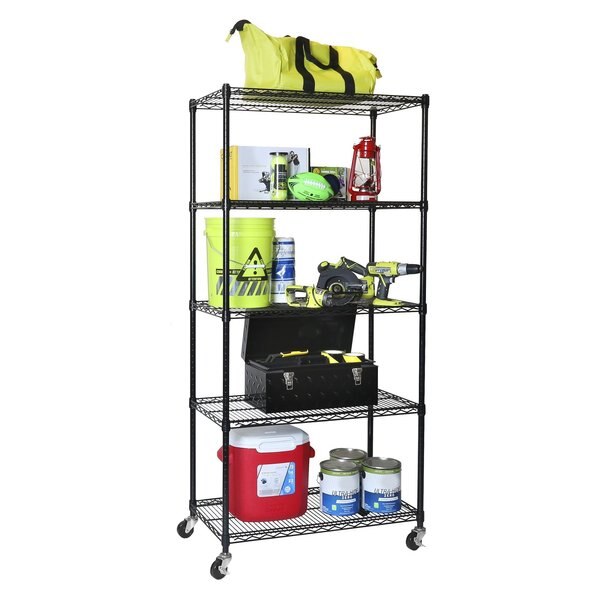 UltraDurable(R), NSF Steel Shelf, 5 Tier