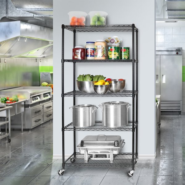 UltraDurable(R), NSF Steel Shelf, 5 Tier
