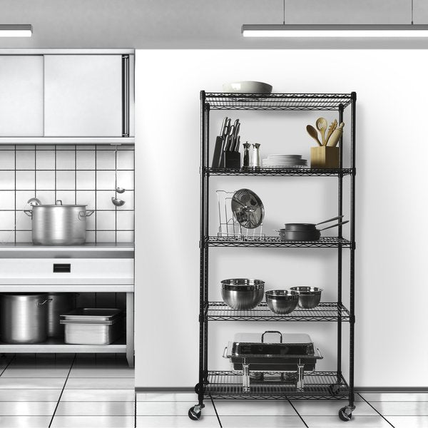 UltraDurable(R), NSF Steel Shelf, 5 Tier