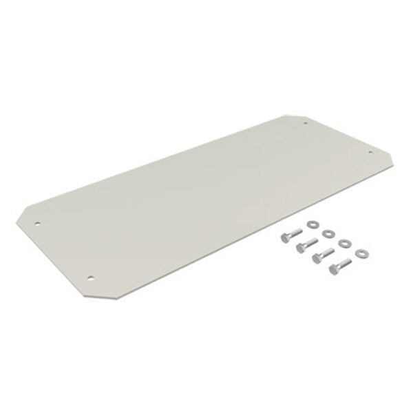 Gland Plate, 20.60x8.24x0.00, White, Alu