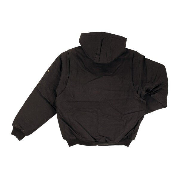 Hooded Duck Bomber Jacket, Black, 2XLT
