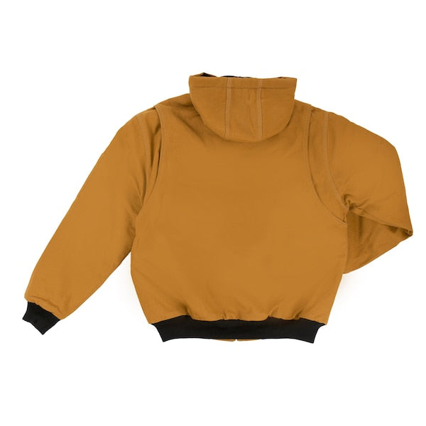 Hooded Duck Bomber Jacket, Black, 5XLT
