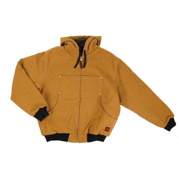 Hooded Duck Bomber Jacket, Brown, 2XLT