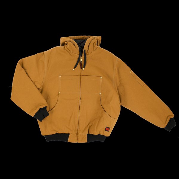 Hooded Duck Bomber Jacket, Brown, 4XLT