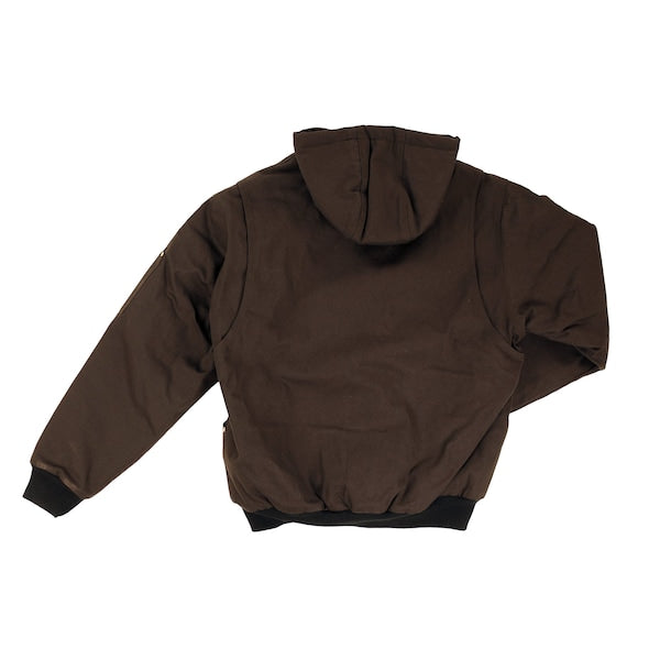 Hooded Duck Bomber Jacket, Black, 5XLT