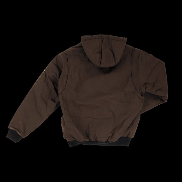 Hooded Duck Bomber Jacket, Dkbr, XL