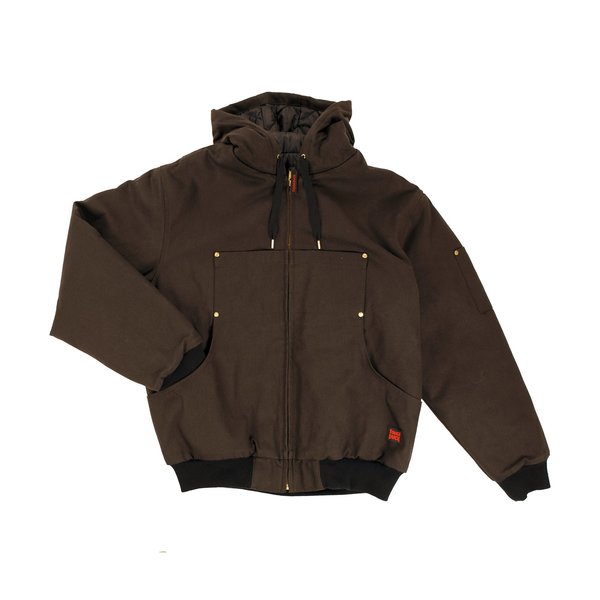Hooded Duck Bomber Jacket, Black, 4XLT
