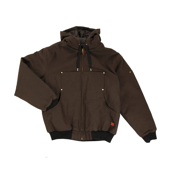 Hooded Duck Bomber Jacket, Black, 5XLT