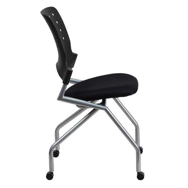 Nesting Chair, Black Seat, Fabric Seat