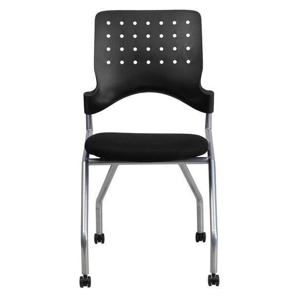 Nesting Chair, Black Seat, Fabric Seat