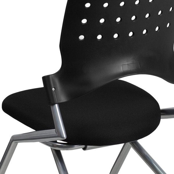 Nesting Chair, Black Seat, Fabric Seat