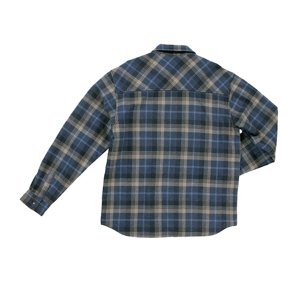 Sherpa Bonded Flannel Jac-Shirt, NV/GR