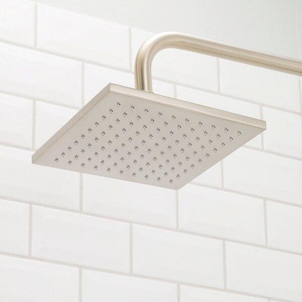 Kubos Rain Shower Head, Brushed Nickel