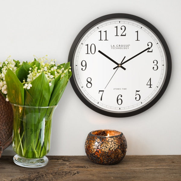 Atomic Analog Wall Clock, 14