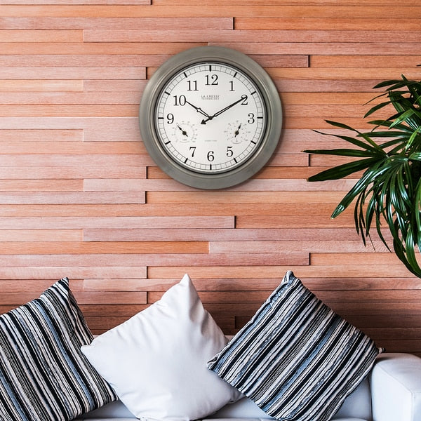 Indoor/Outdoor Atomic Wall Clock, 18