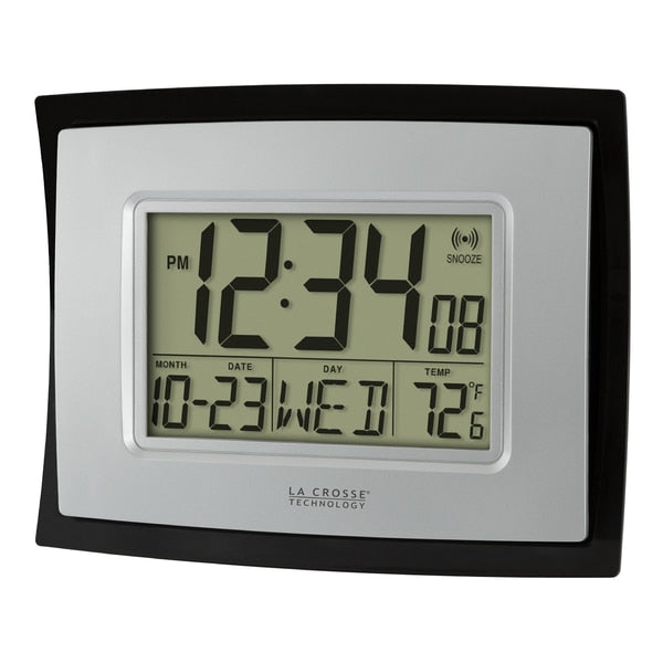 Digital Wall Clock w Indoor Temp