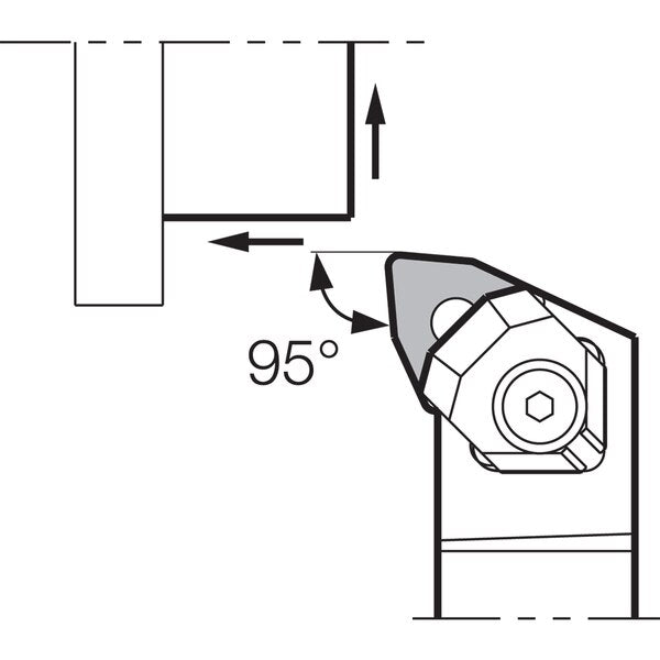 Turning Toolholder, WWLNL 2525M08