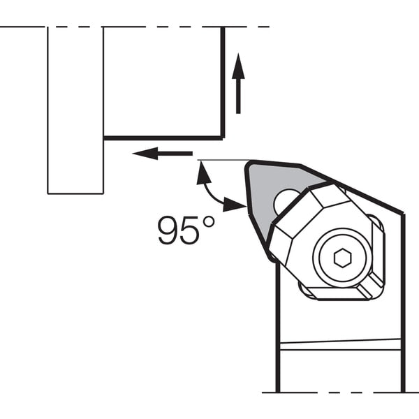 Turning Toolholder, WWLNR 2020K08