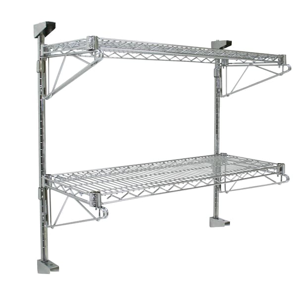 Wall Mount Shelv Kits, 2 Level, 14x30x14