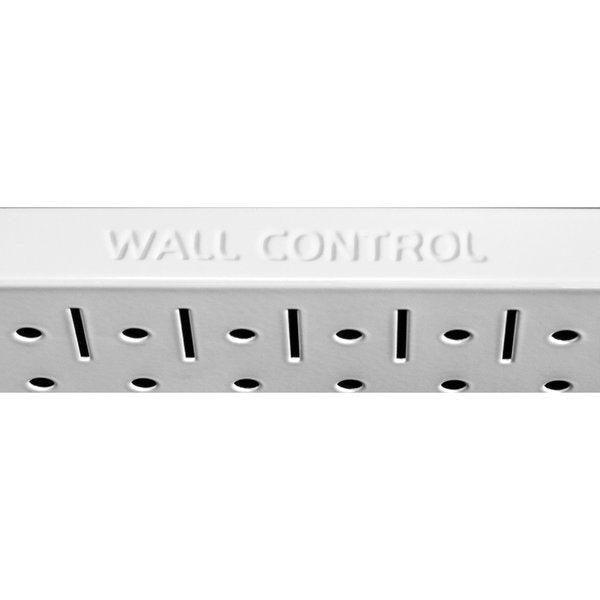 Commercial Kitchen Pegboard Rack, White/Blue