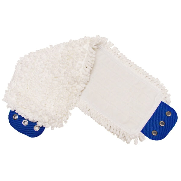 White Microfiber Mop Head With Tabs, PK3