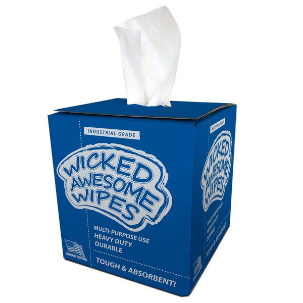 Wicked Awesome Wipes, Industrial, Dou, PK4