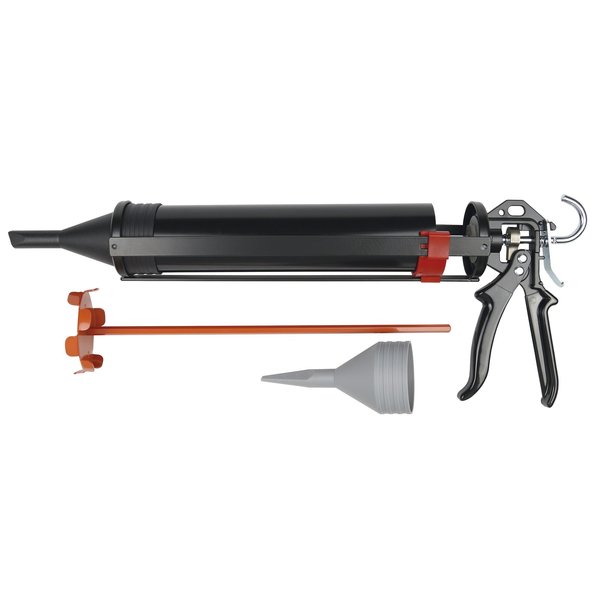 Manual Mortar Caulking Gun, Black/Red
