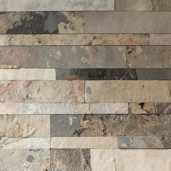 Aspect Stone 6X24 Medley Slate Backsplas