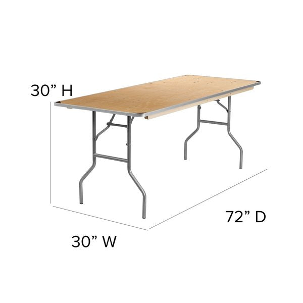 Rectangle Folding Table, 30