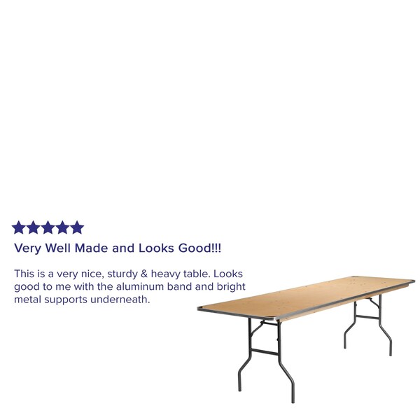 Rectangle Folding Table, 30