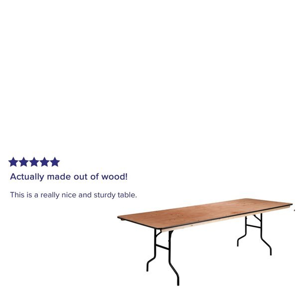 Rectangle Folding Table, 36
