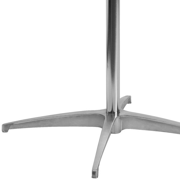 Pub Table w/2 Columns, Rnd, Brchwd Top, 36
