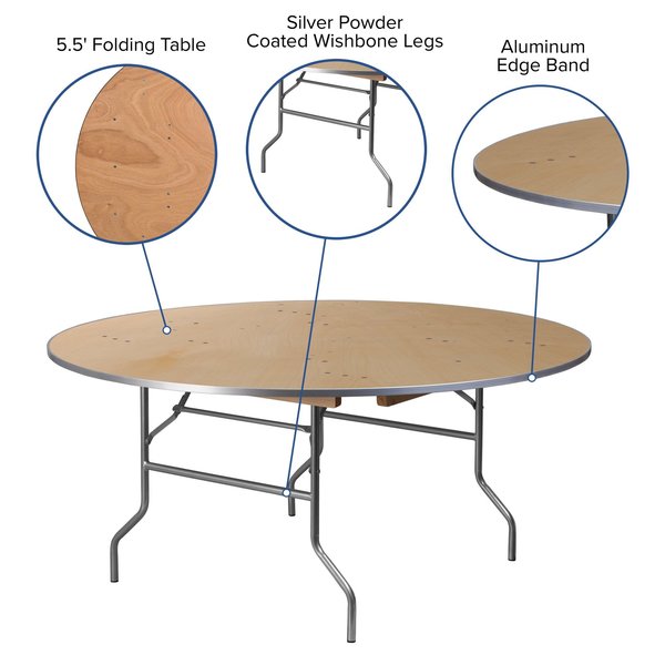 Round Folding Table, 66