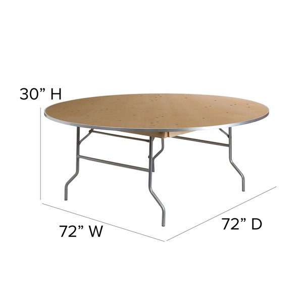 Round Folding Table, 72